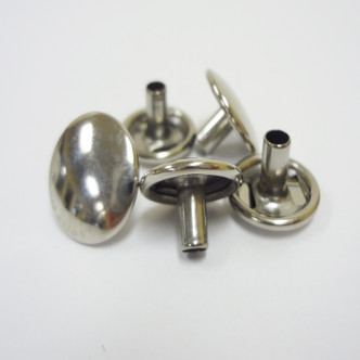 Snap Fastener Button Cap - 5/16" Stem - Stainless Steel