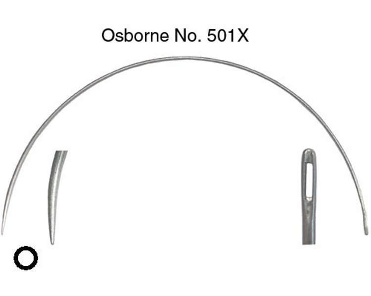 CS Osborne 4" Curved Round Point Needle - Extra Light