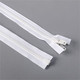 #10 White Marine Delrin Zipper 48" Long