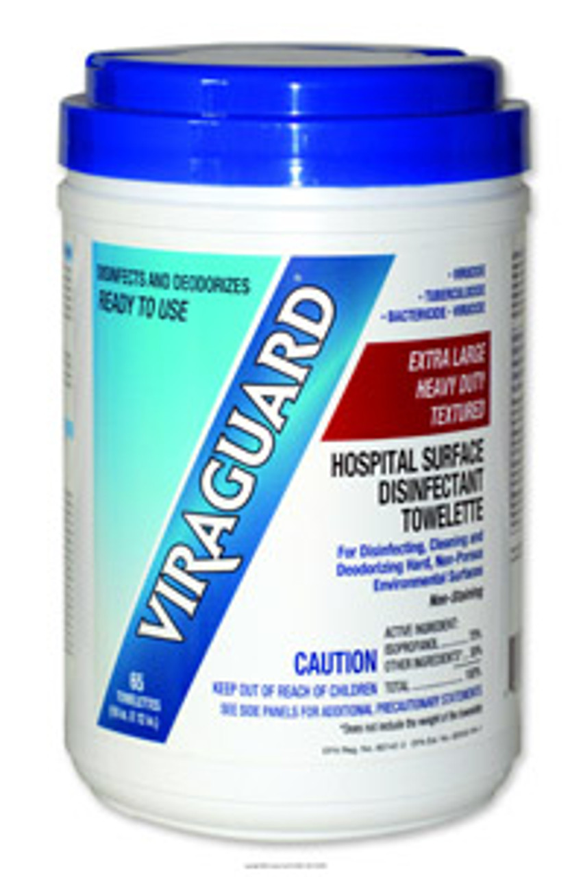 Viraguard® Extra Large Heavy Duty Disinfectant Wipes.