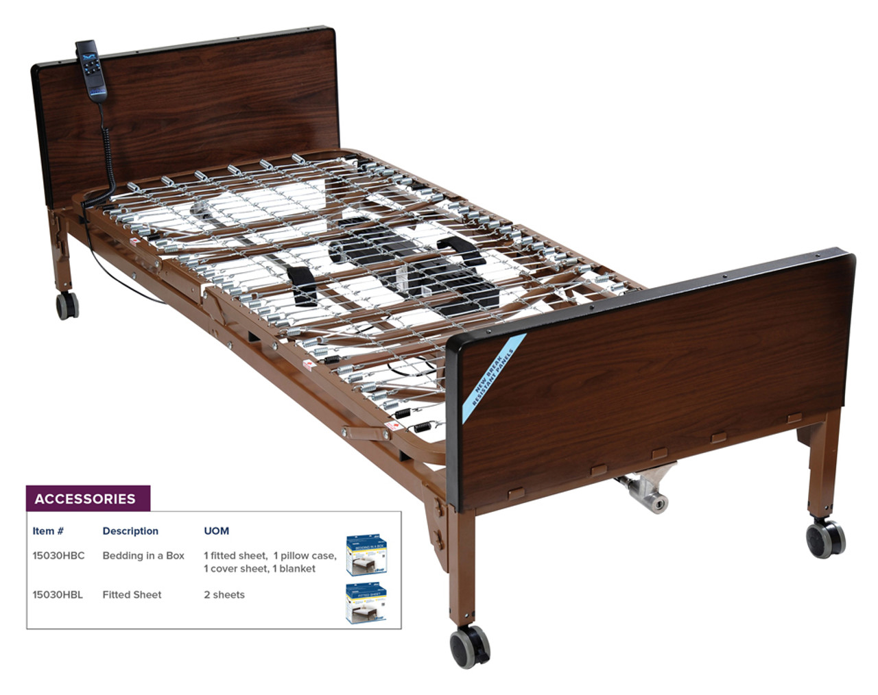 Drive Medical Semi-Electric Hospital Bed