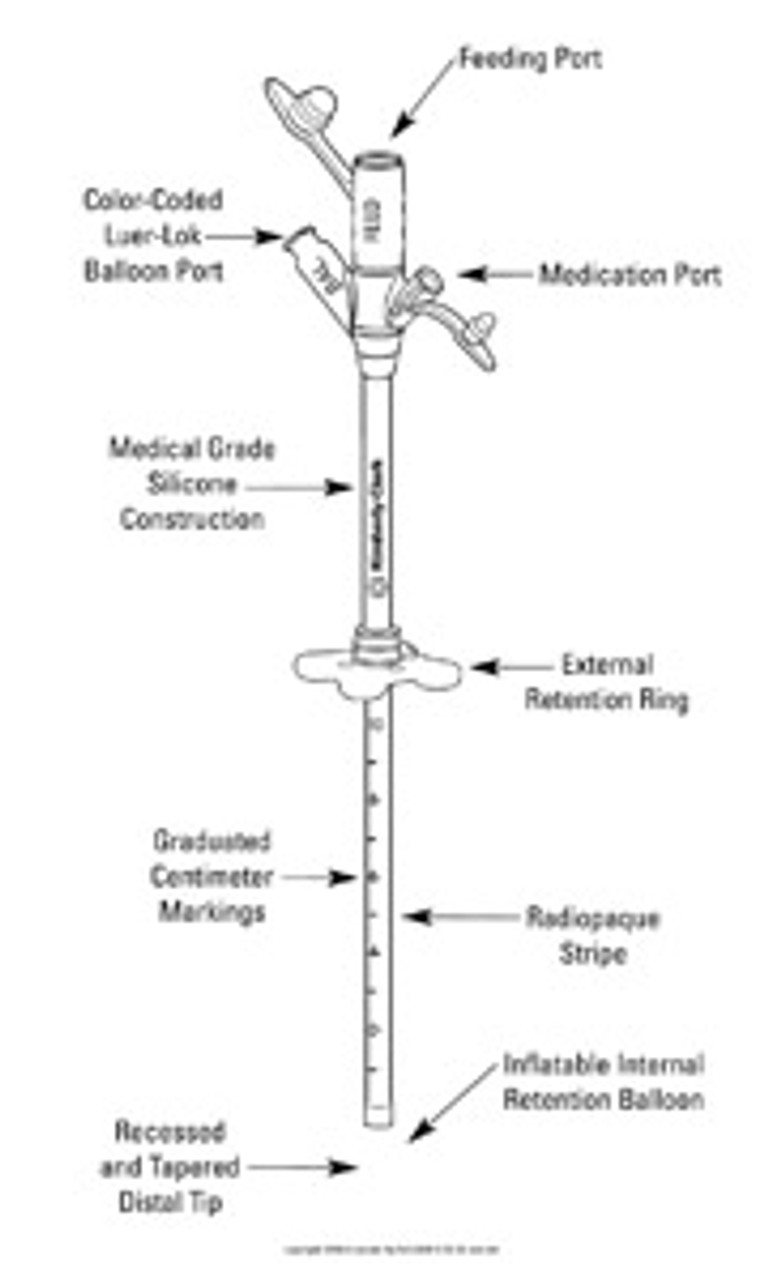 Kimberly-Clark® Gastrostomy Feeding Tube BLD011224EA