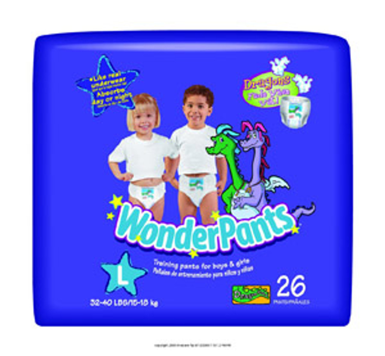 【WONDER WONDER】Button Roll-up Deki Training Pants WonderPants® Training Pants FQP6WP71317CS - Home Health Depot