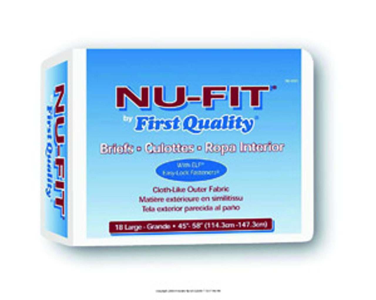 Nu-Fit® Briefs by First Quality FQPNU0141PK Nu-Fit® Briefs by First Quality FQPNU0141PK