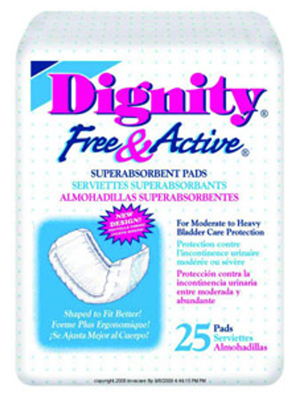 Free/Active Pad Super W/Adh HUM26972PK