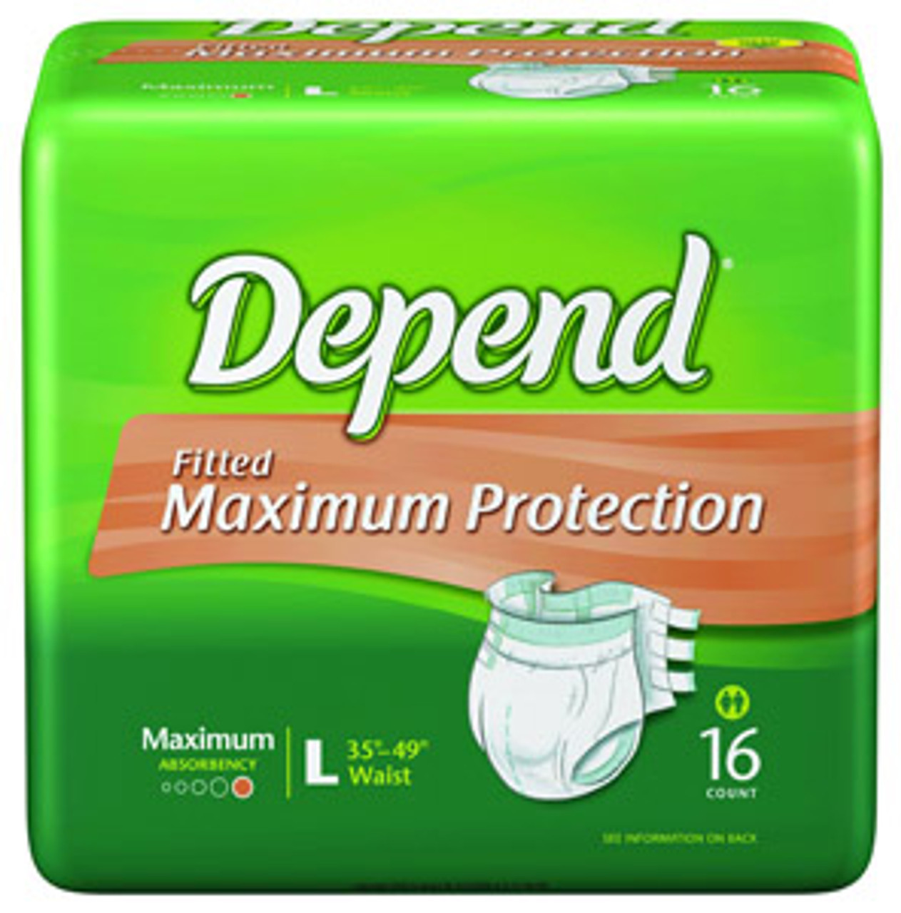 Depend® Maximum Protection Brief with EasyGrip&trade; Tapes KBC19317PK