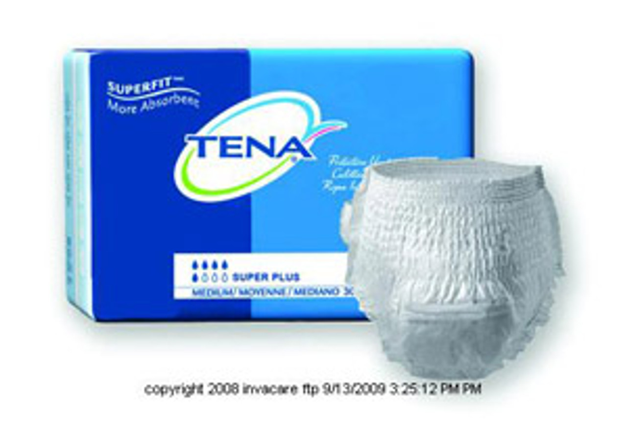 Tena Protective Underwear, Super Plus Absorbency SCT72437CS