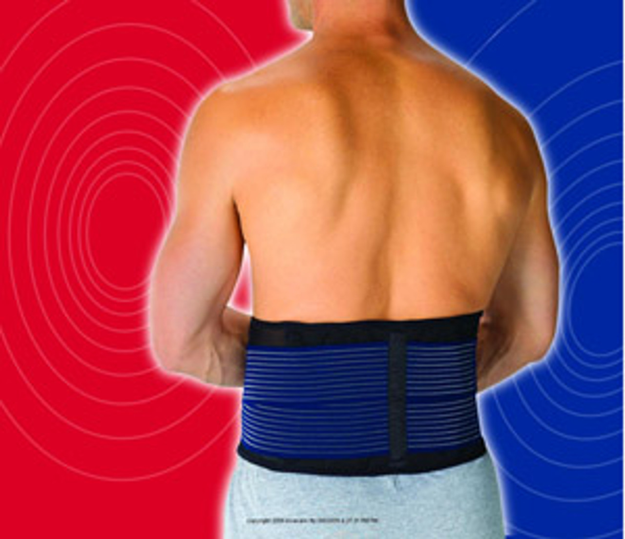 Magnetic Wave&trade; Hot and Cold Therapy Back Support