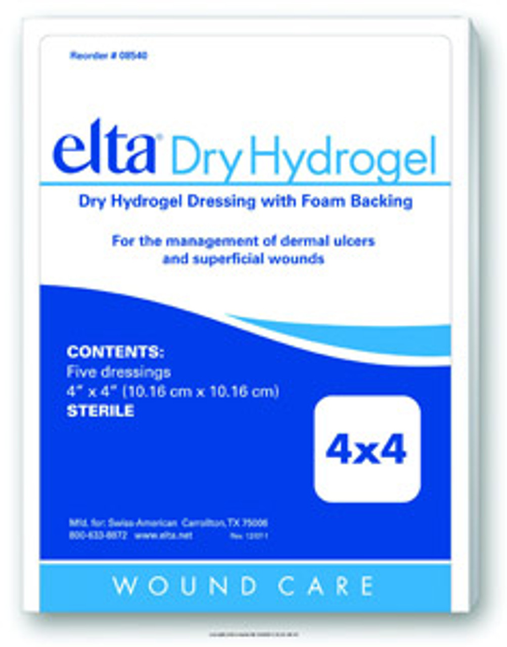 Elta Dry Hydrogel with Foam Back Elta Dry Hydrogel with Foam Back