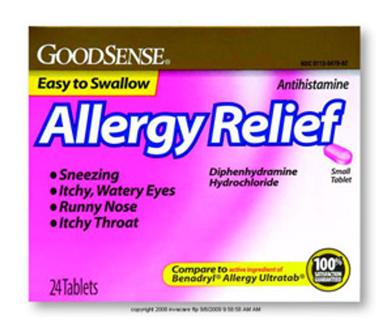 ALLERGY RELIEF TABS 24CT