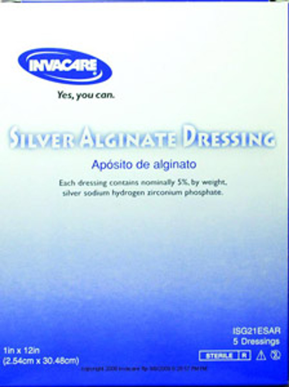 Invacare Silver Alginate Dressing ISG21ESA2EA