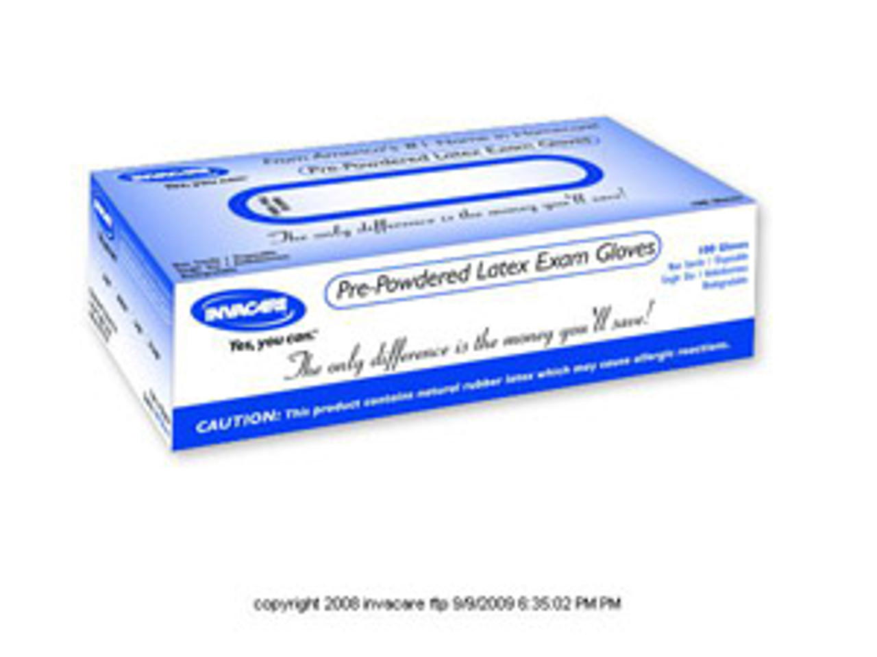 Invacare® Pre-powdered Latex Exam Gloves ISG421LP4CS