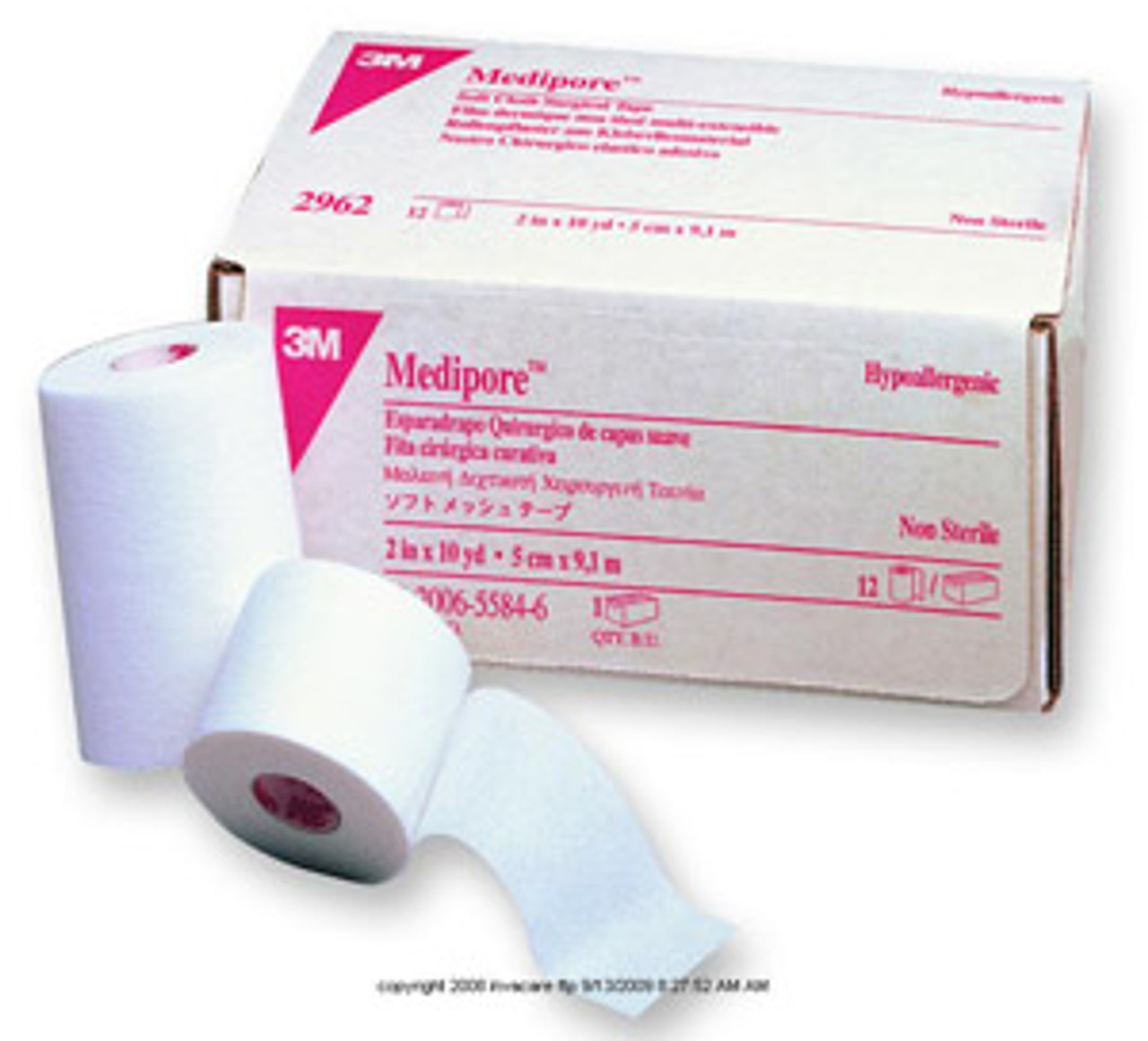3M&trade; Medipore&trade; Soft Cloth Surgical Tape MMM2961CS