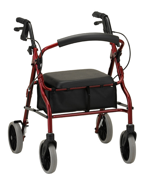 Nova Zoom Rolling Walker / Rollator with Seat & Brakes
