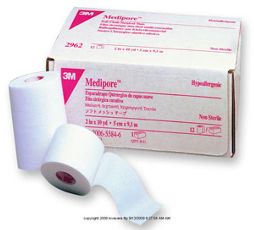 3M&trade; Medipore&trade; Soft Cloth Surgical Tape MMM2962EA