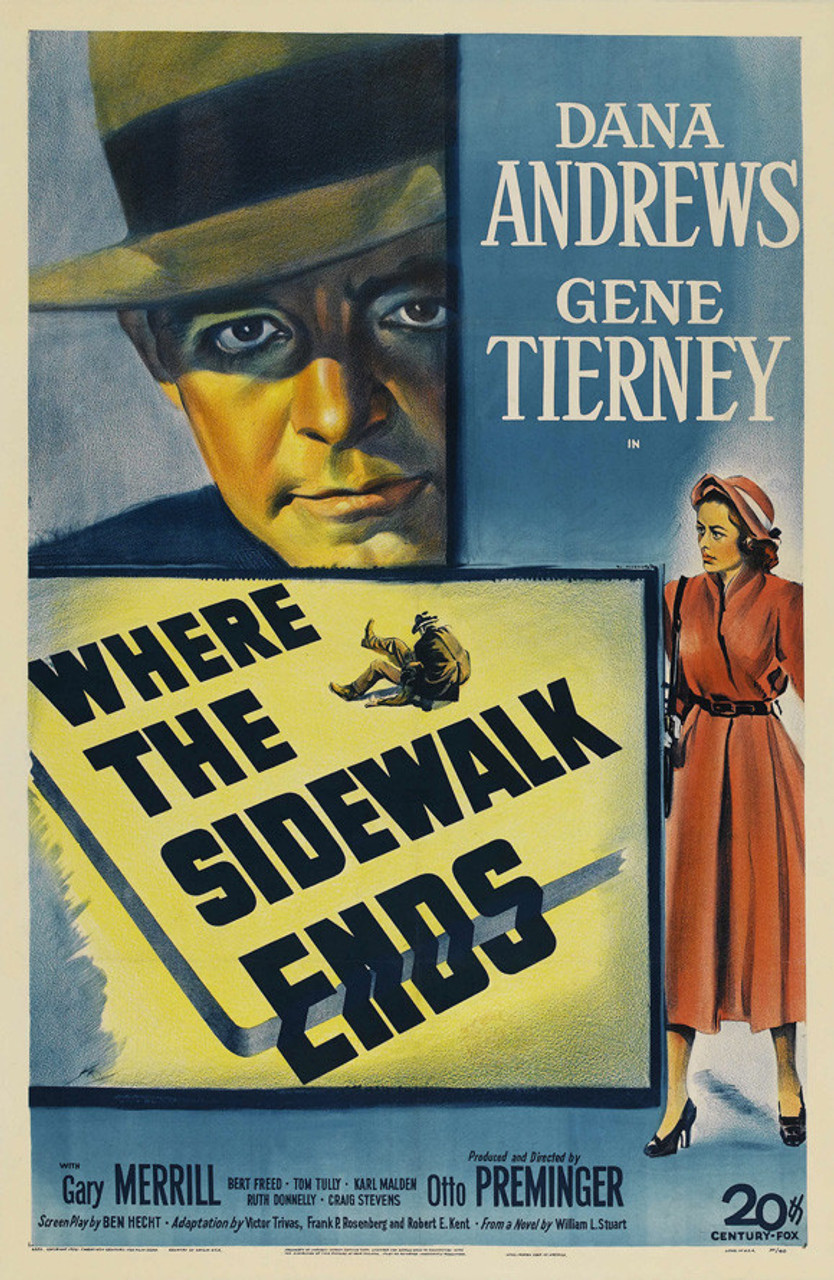 Where The Sidewalk Ends 1950 Dana Andrews 2640