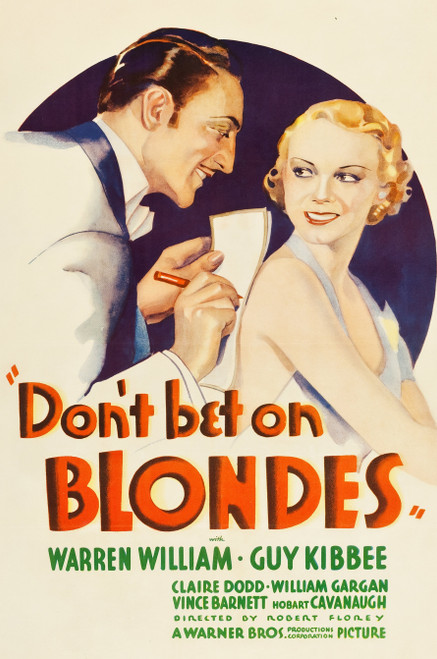 Don't Bet On Blondes (1935) - Warren William Colorized Version DVD Don't Bet On Blondes (1935) - Warren William Colorized Version DVD