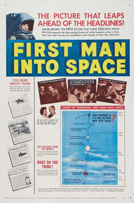 First Man Into Space (1959) - Marshall Thompson Colorized Version DVD