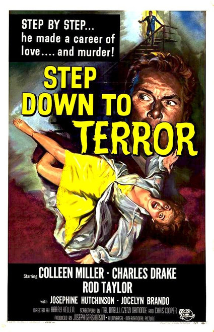 Step Down To Terror (1958) - Rod Taylor  Colorized Version