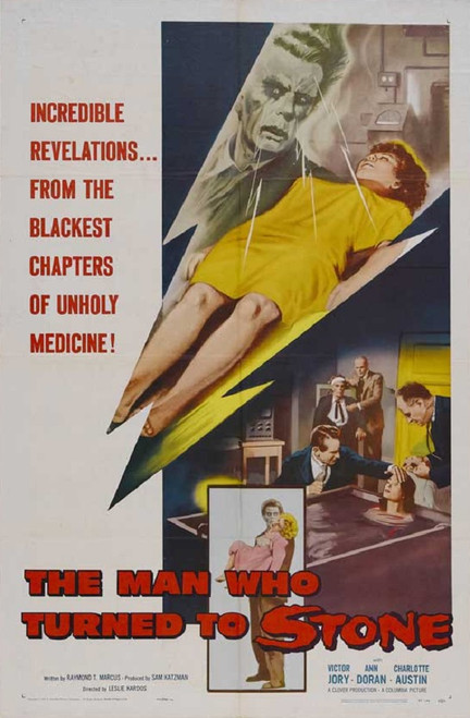 The Man Who Turned To Stone (1957) - Victor Jory  Colorized Version