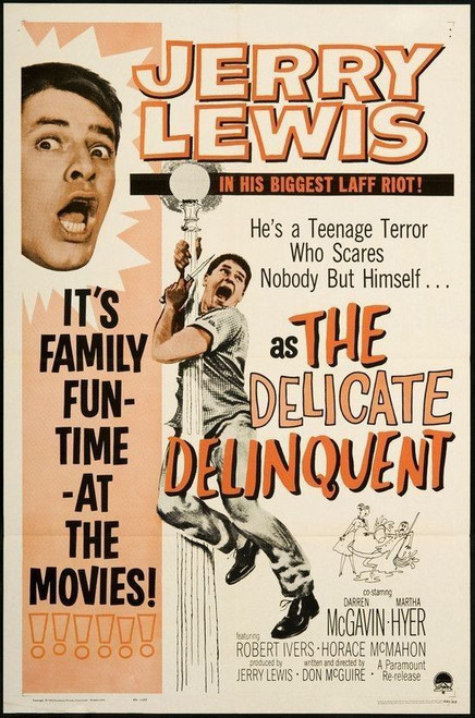 The Delicate Delinquent (1957) - Jerry Lewis  Colorized Version  DVD