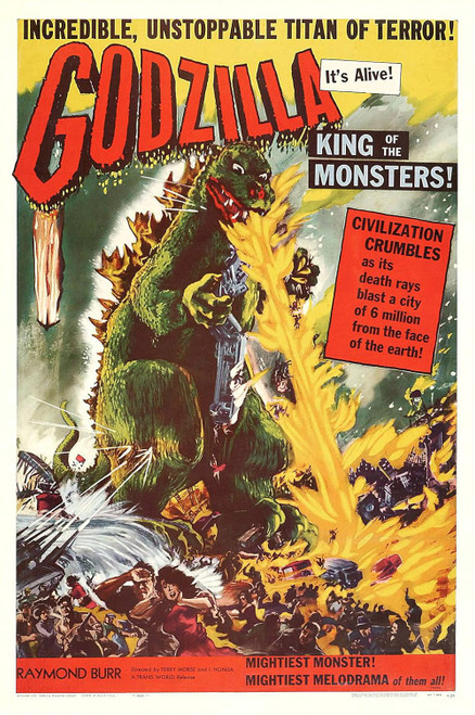 Godzilla - King of the Monsters! (1956) - Raymond Burr  Colorized Version