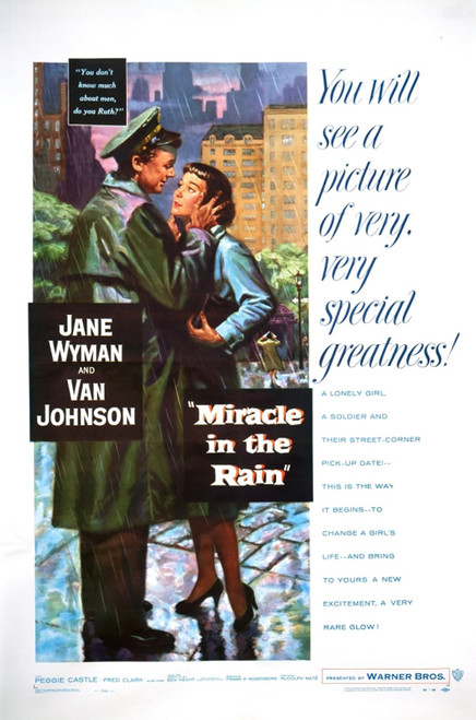 Miracle In The Rain (1956) - Jane Wyman  Colorized Version