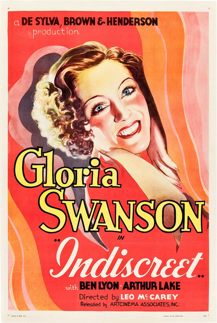 Indiscreet (1931) - Gloria Swanson Colorized Version DVD