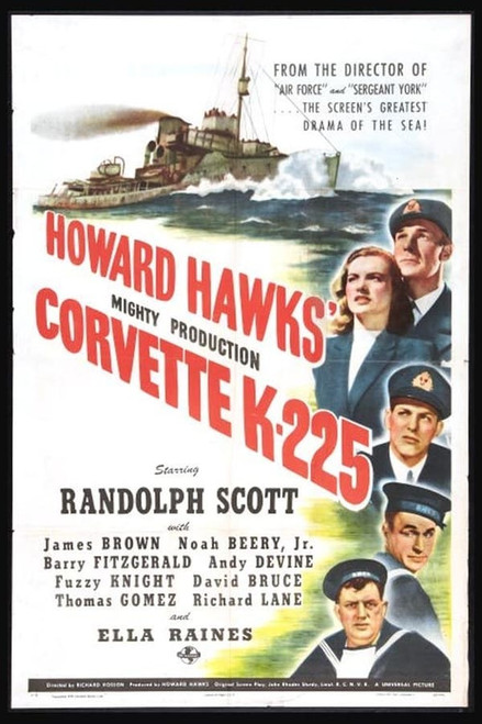 Corvette K-225 (1943) - Randolph Scott Colorized Version DVD