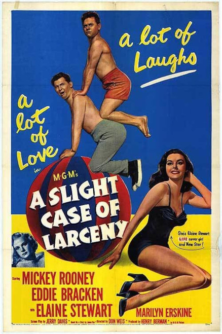 A Slight Case Of Larceny (1953) - Mickey Rooney  Colorized Version