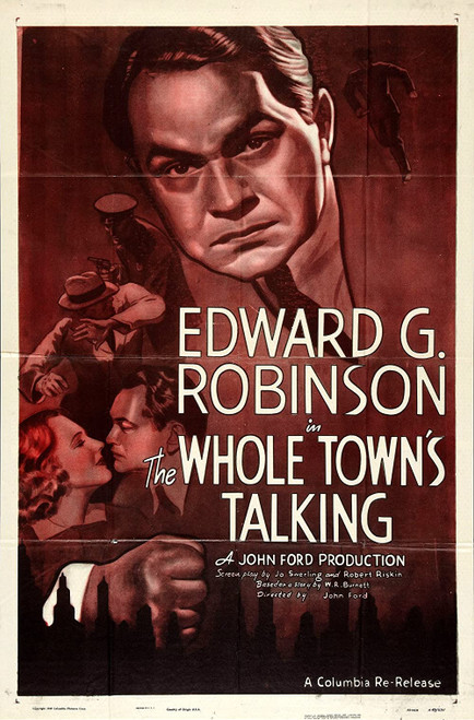 The Whole Town's Talking (1935) - Edward G. Robinson  Colorized Version