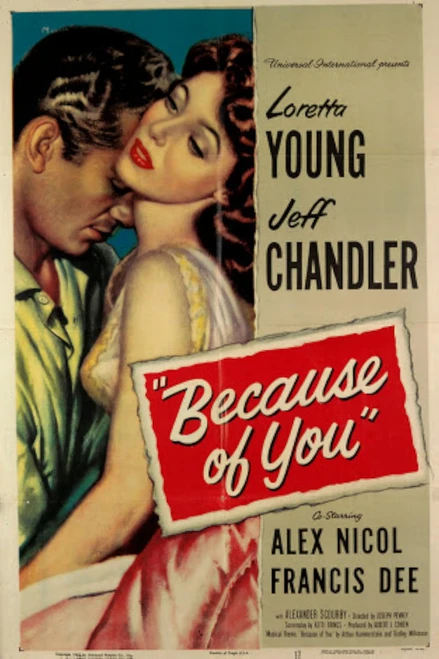Because Of You (1952) - Jeff Chandler  Colorized Version