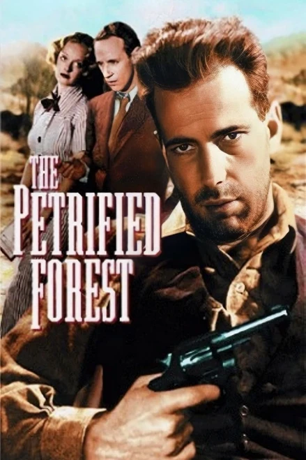 The Petrified Forest (1936) - Humphrey Bogart  Colorized Version