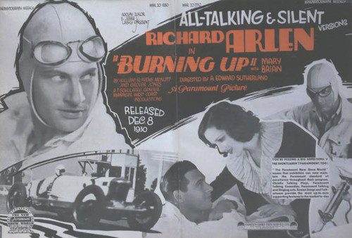 Burning Up (1930) - Richard Arlen  DVD Burning Up (1930) - Richard Arlen  DVD