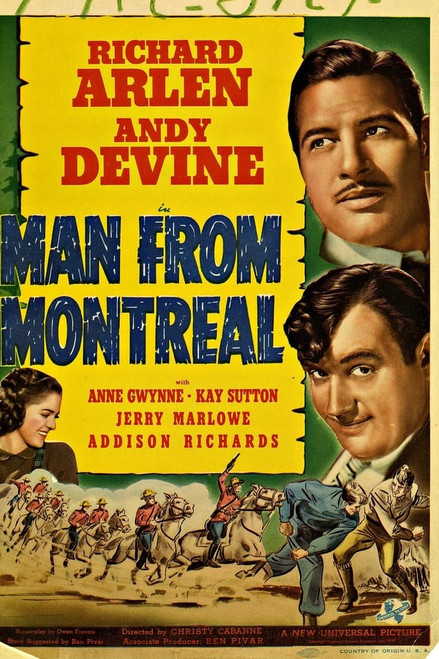 Man From Montreal (1939) - Richard Arlen  DVD
