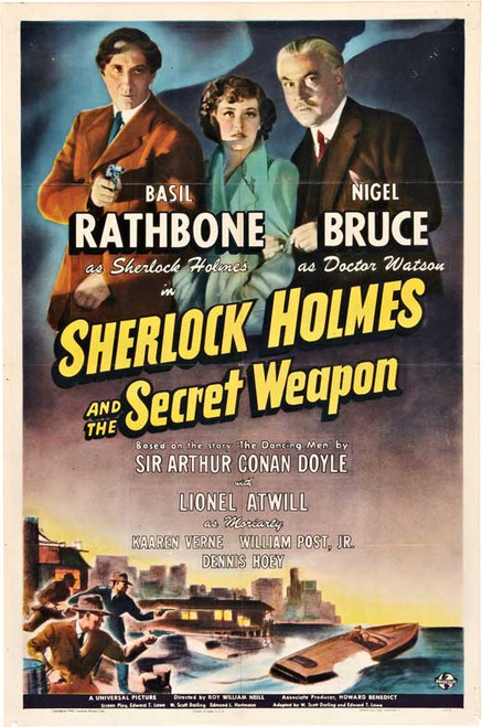Sherlock Holmes : And The Secret Weapon (1943) - Basil Rathbone  DVD Sherlock Holmes : And The Secret Weapon (1943) - Basil Rathbone  DVD