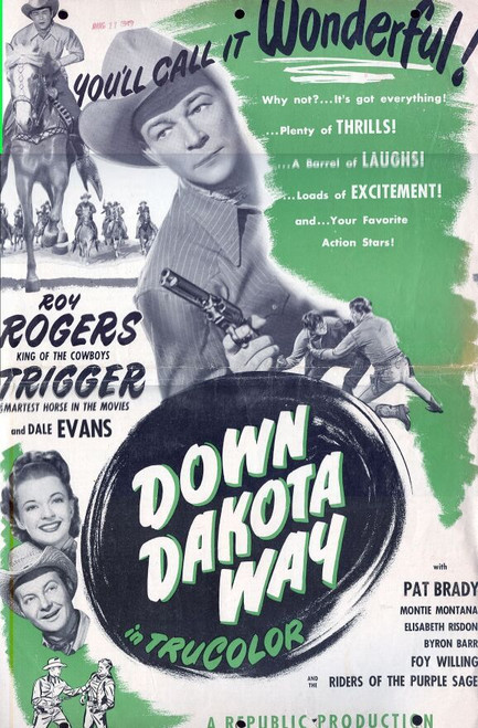 Down Dakota Way (1949) - Roy Rogers  DVD