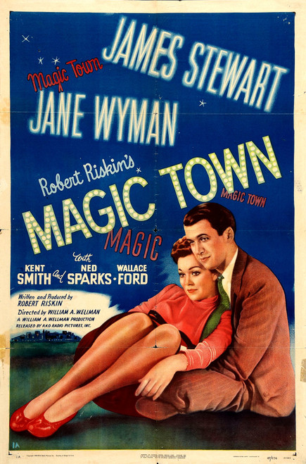 Magic Town (1947) - James Stewart Colorized Version DVD Magic Town (1947) - James Stewart Colorized Version DVD