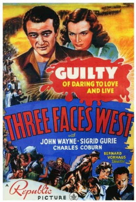 Three Faces West (1940) - John Wayne Colorized Version DVD Three Faces West (1940) - John Wayne Colorized Version DVD