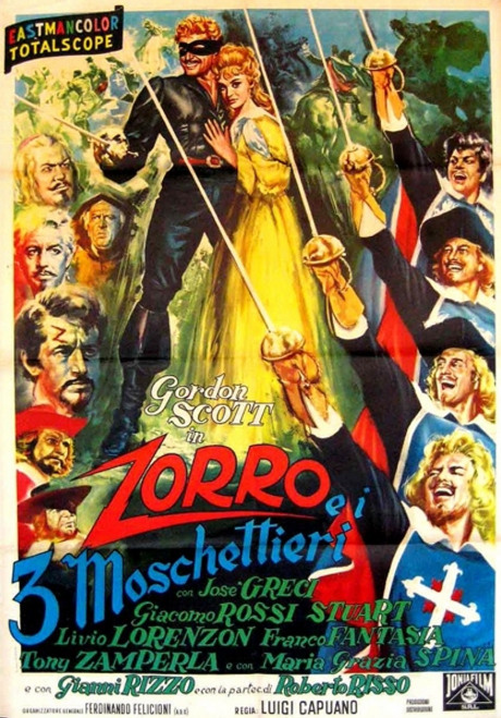 Zorro And The Three Musketeers (1963) - Gordon Scott DVD Zorro And The Three Musketeers (1963) - Gordon Scott DVD