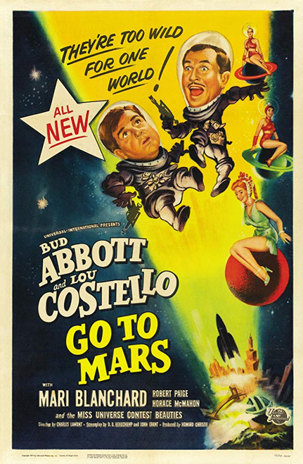 Abbott And Costello Go To Mars (1953) DVD Colorized Version Abbott And Costello Go To Mars (1953) DVD Colorized Version