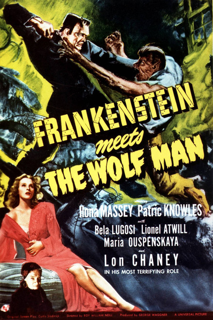 Frankenstein Meets The Wolf Man (1943) - Lon Chaney  Colorized Version Frankenstein Meets The Wolf Man (1943) - Lon Chaney  Colorized Version