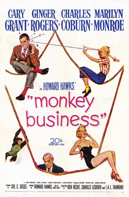 Monkey Business (1952) - Cary Grant  Colorized Version Monkey Business (1952) - Cary Grant  Colorized Version