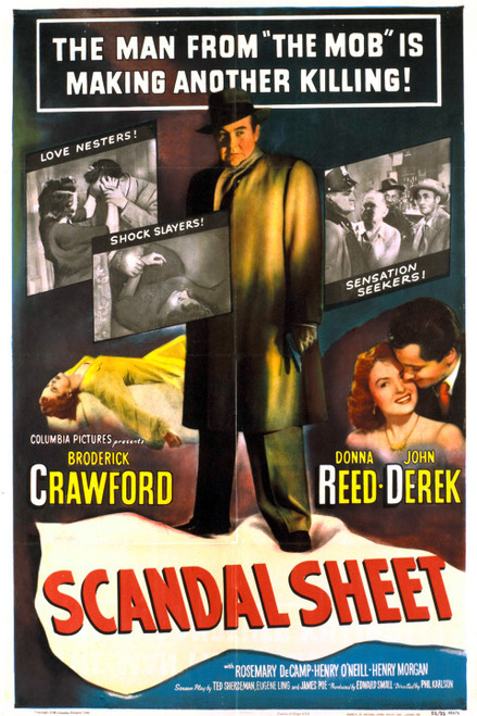 Scandal Sheet (1952) - John Derek Colorized Version DVD Scandal Sheet (1952) - John Derek Colorized Version DVD
