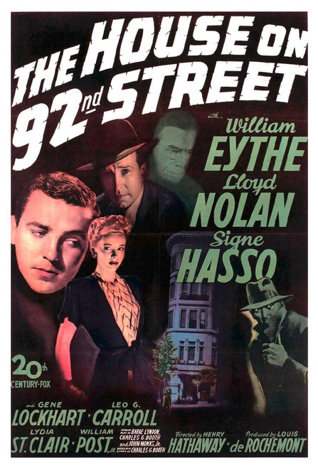 The House On 92nd Street (1945) - Lloyd Nolan Colorized Version DVD The House On 92nd Street (1945) - Lloyd Nolan Colorized Version DVD