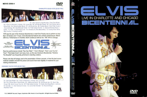 Elvis - Bicentennial 1976 - Live in Charlotte and Chicago  DVD Elvis - Bicentennial 1976 - Live in Charlotte and Chicago  DVD