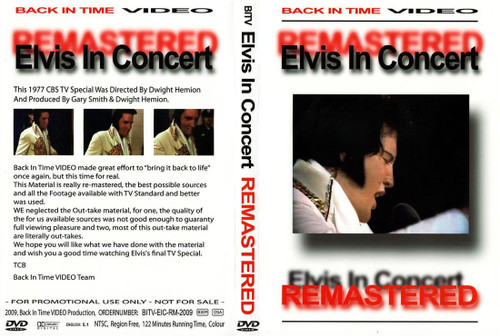 Elvis - Live In Concert - Remastered DVD Elvis - Live In Concert - Remastered DVD