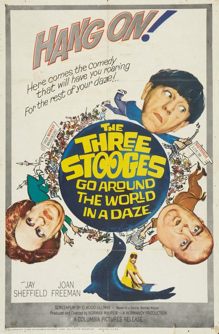 The Three Stooges Go Around The World In A Daze (1963) Colorized Version DVD The Three Stooges Go Around The World In A Daze (1963) Colorized Version DVD