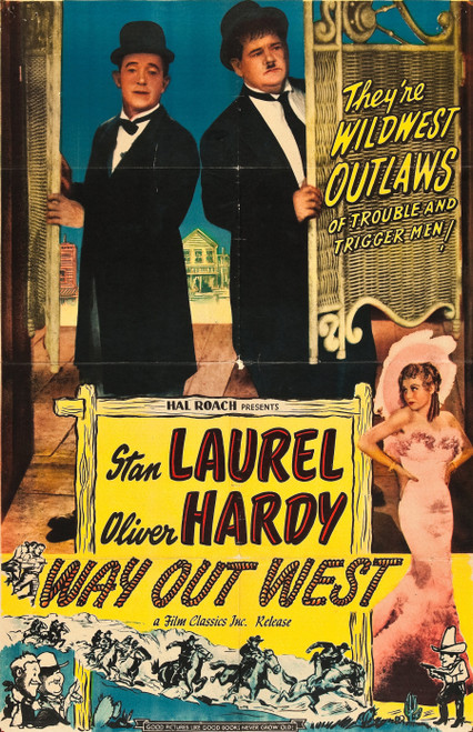 Way Out West (1937) - Laurel & Hardy Colorized Version DVD