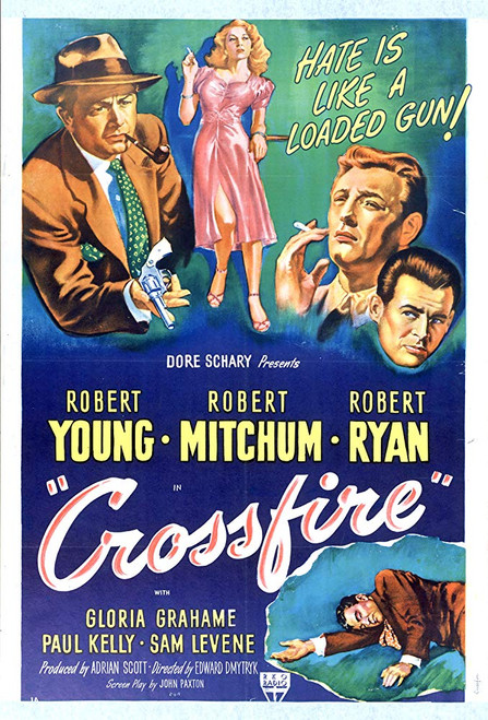 Crossfire (1947) - Robert Mitchum Colorized Version DVD Crossfire (1947) - Robert Mitchum Colorized Version DVD